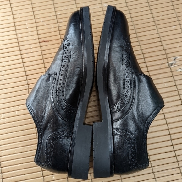 BALLY of Switzerland Vasano Fullerton Mens Single Monk Strap Wingtip Black leath - Picture 4 of 10